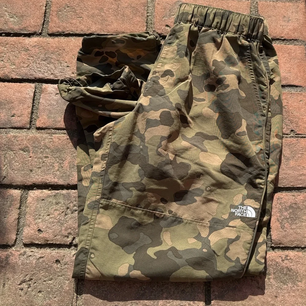 Camouflage Joggers Drawstring Ankles Elastic Waist The North Face Mens Size S